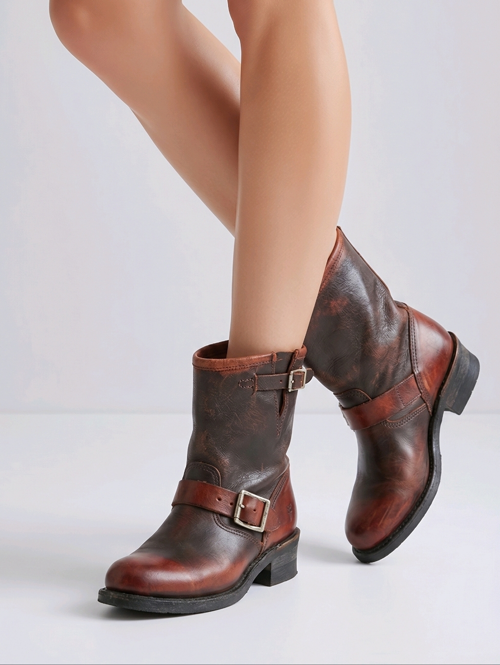 Frye Engineer Leather Boots Size 7